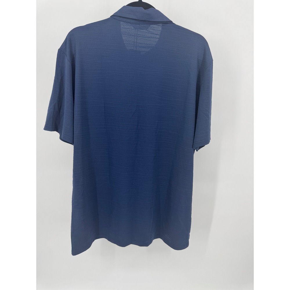 KYJ (Kim Young Joo) Golf Mens Navy Blue Performance Polo Shirt Size 110 L NWT - Picture 3 of 8